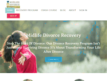 Tablet Screenshot of midlifedivorcerecovery.com